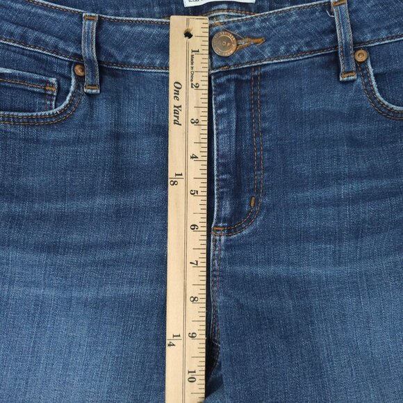 Loft Curvy Skinny Jeans Womens Size 30/10 Medium Wash Mid Rise Denim - Picture 4 of 15